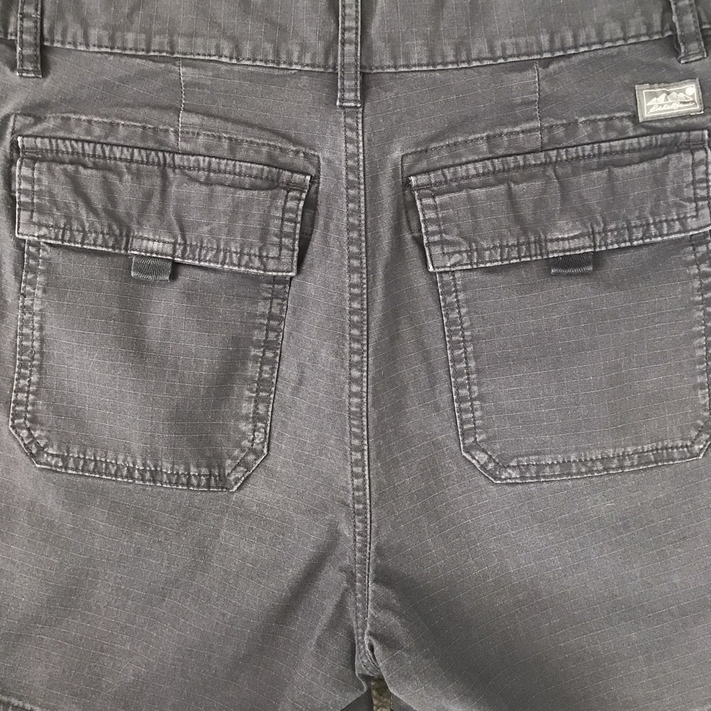 Eddie Bauer Shorts Women's 6 Gray Ripstop Specially Dyed Outdoor Hiking Casual - Picture 4 of 14